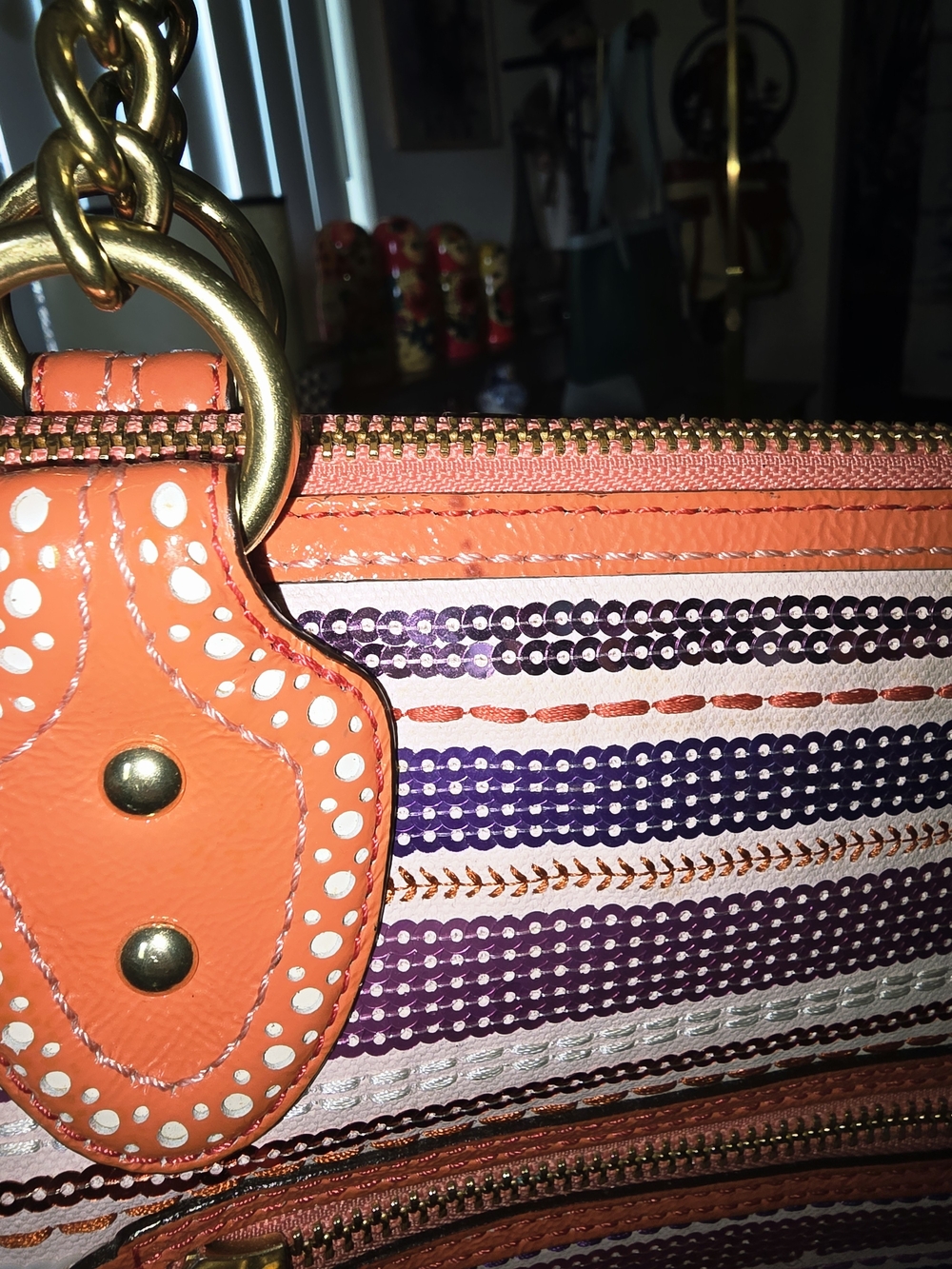 Coach Poppy Sequin Small Tote #23843 - Picture 5 of 12